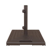 umbrella base 100lb monaco square bronze standing