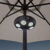 vega large umbrella light black on umbrella pole